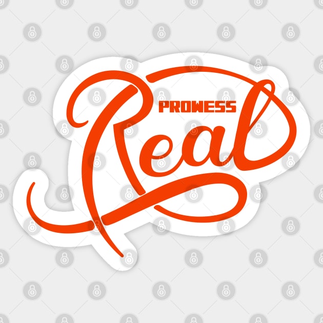 Real Prowess | Athletic Prowess | Sports Lover | Aesthetic Typography Sticker by Leo Stride